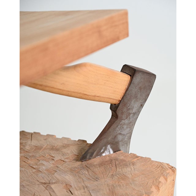 Tavolino Chopping Block with Axe by Raphael Springmann, 2000s For Sale - Image 12 of 13