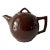 Mid-Century Brown Art Deco McCoy Tea Pot For Sale