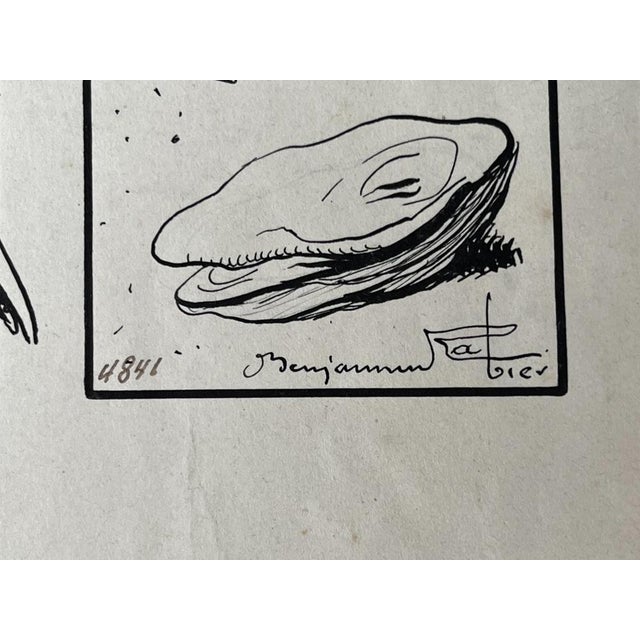 Benjamin Rabier (1864 - 1939) Three fables Original plate in Indian ink on paper, 39 x 28.3 cm, signed and titled “Three...