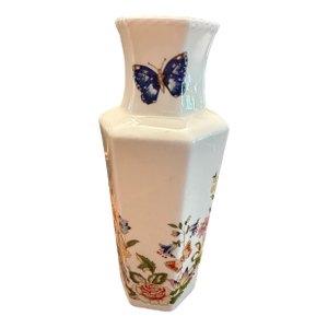 Vintage Aynsley Bud Vase Bone China "English Cottage Garden"