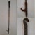 Vintage Wrought Iron Fireplace Tool Set with Stand Twisted Metal & Flower Design- 7 Pieces For Sale - Image 4 of 10