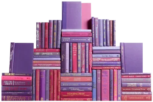 Decorative Books - Berry Book Wall - Set of 75 Purple Books