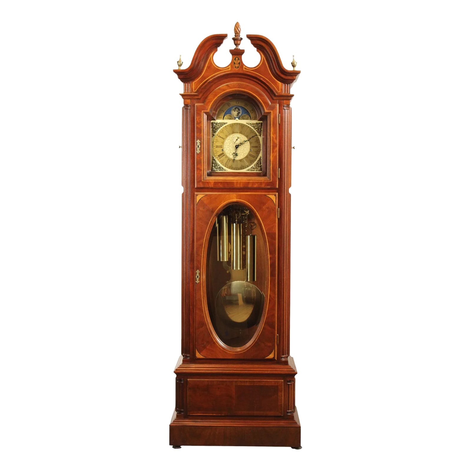 Late 20th Century GMK Fancher 'Melrose' Mahogany Grandfather Clock