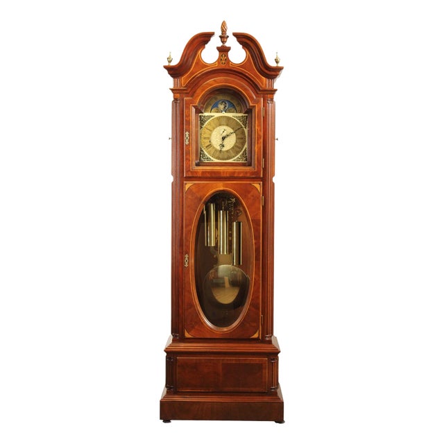 Late 20th Century GMK Fancher 'Melrose' Mahogany Grandfather Clock For Sale