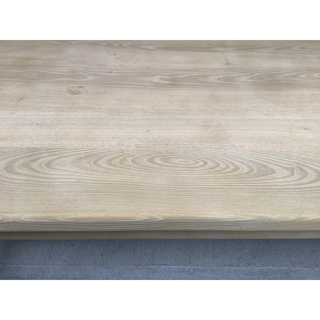 French Farmhouse Stripped Solid-Plank Oak Fram Table For Sale In New York - Image 6 of 12