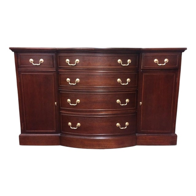 Vintage Mahogany Buffet, Federal Revival Server For Sale