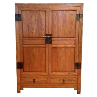 Elm Armoire Media Cabinet Storage For Sale