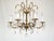 Offered for your consideration is an original Antique 6 Arm 6 Light Absolutely Fabulous Brass Cut Lead Glass Crystal...