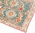 Teal Doris Leslie Blau Vintage Turkish Oushak Fragment Runner Rug For Sale - Image 8 of 9