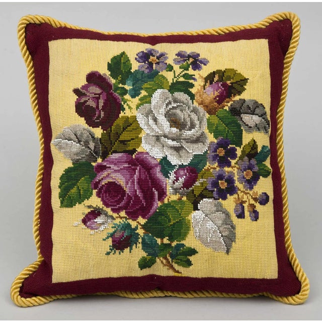 Victorian Beadwork Cushion, Circa 1880 For Sale - Image 4 of 4