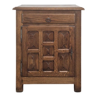 Small Louis XIII Style Oak Side Table For Sale