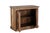 Cabinet/Buffet Constructed From Antique Indian Carved Teakwood and Brass Door Panels and Reclaimed Wood For Sale - Image 4 of 5