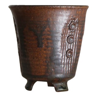 Vintage Midcentury Vessel Attributed to Norman Arsenault For Sale