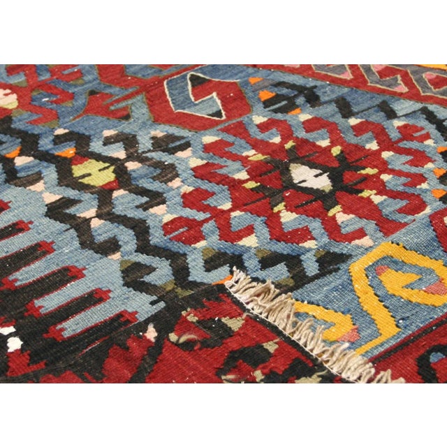 1950s Turkish Kilim For Sale - Image 4 of 6