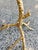 Gold White Quartz & Gilt Metal Cocktail Table For Sale - Image 8 of 9