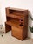 Mid-Century Modern Vintage Mid-Century Modern Teak Secretary Desk With Fold-Down Writing Surface For Sale - Image 3 of 12