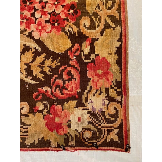 Traditional Mid 18th Century Antique Bessarabian Floral Rug For Sale - Image 3 of 9