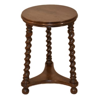 19th Century English Oak Stool For Sale