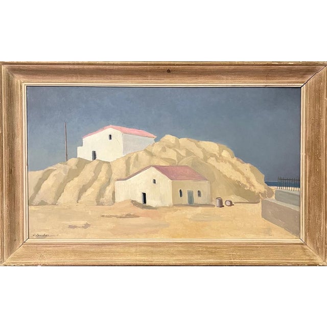 Alexandre De Spengler, Villajoyosa, Spain, Oil on Masonite, 1967 For Sale - Image 9 of 14