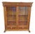 Late 19th Century Figural Carved Tiger Oak China Cabinet by Aj Johnson Chicago For Sale