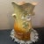 American Gorgeous 1930 Weller Usa 8” Roba Vase With High Relief Florals For Sale - Image 3 of 4