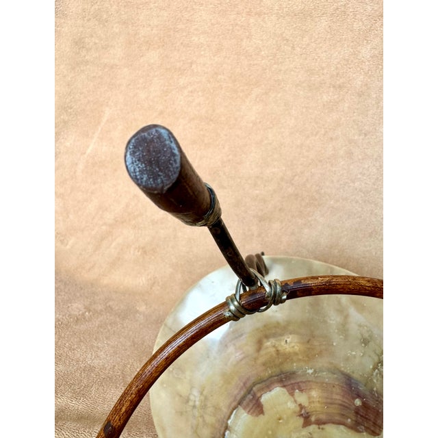 Mid 20th Century Bamboo Silver Clam Shell Mother of Pearl 7 Piece Caviar Set For Sale - Image 10 of 11