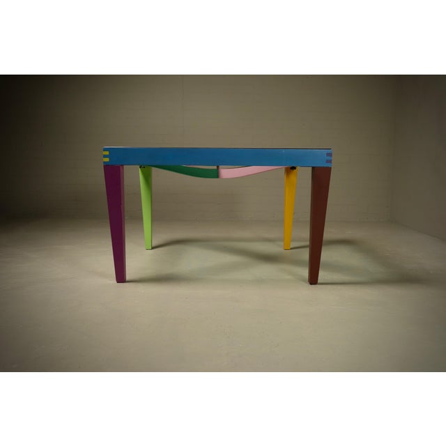 1980s Dry Series Dining Table and Chairs by Massimo Morozzi for Giorgetti Matrix, 1980s, Set of 5 For Sale - Image 5 of 18