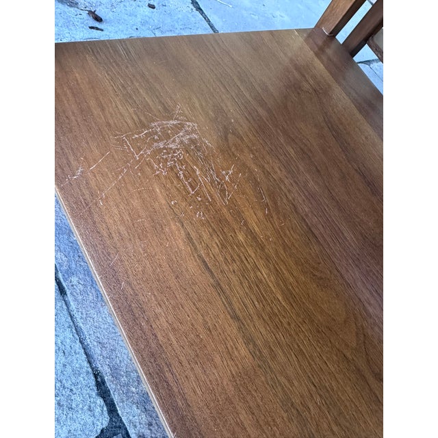 1960s Mersman Mid-Century Modern Walnut Two-Tier End Tables - A Pair For Sale - Image 11 of 17