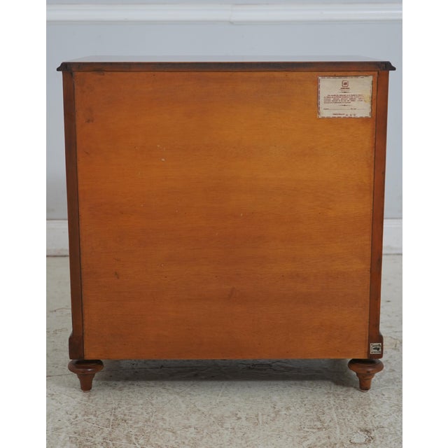 Pair of Alfonso Marina Mahogany Bow Front Inlaid Nightstands For Sale - Image 16 of 18