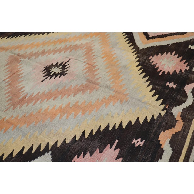 Turkish Room Size Antique Kilim For Sale - Image 14 of 18