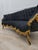 1950s Midnight Royale Tufted Sofa | Black & Gold Baroque Statement Couch | Victorian Glam Living Room Sofa For Sale - Image 11 of 11