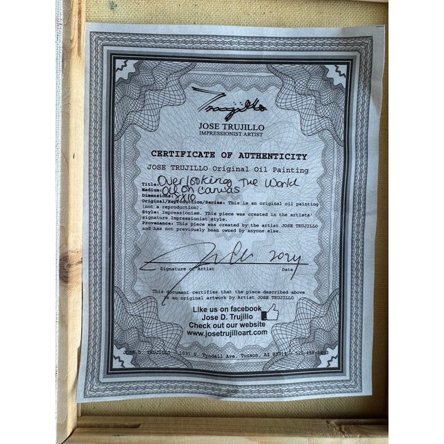 2010s Contemporary Magical Mountain Oil, Framed For Sale - Image 5 of 8