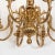 Vintage Tendril Motif Cast Brass Chandelier For Sale - Image 4 of 9