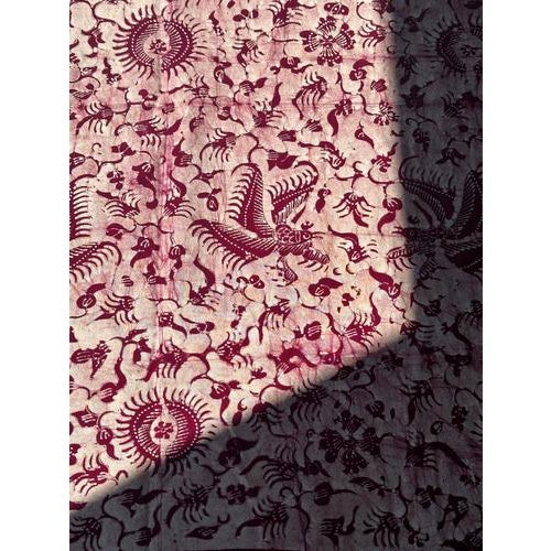 Large Indonesian Printed Batik Ceremonial Fabric For Sale - Image 18 of 18