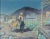 A rare figurative for this well-listed California artist of a Nevada mining town landscape with prospector and burro by...