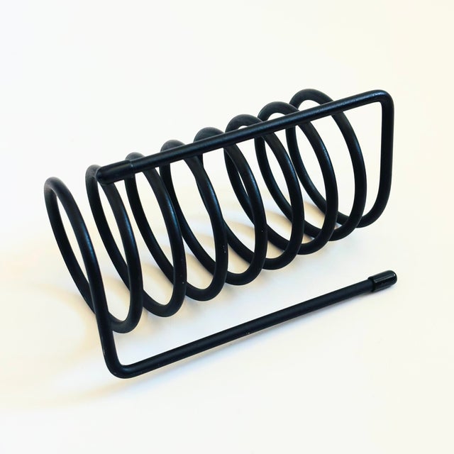 Black Metal Coil Letter Holder For Sale - Image 9 of 9