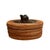 Traditional Vintage Iris Apfel Owned Indonesian Wicker Basket Box With Carved Wood Frog For Sale - Image 3 of 11