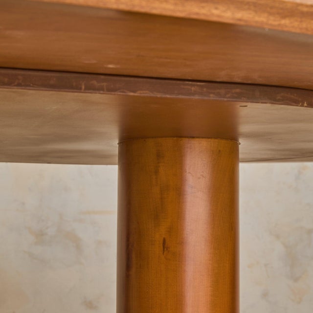Rare Italian Oval Dining Table Attributed to Paolo Portoghesi For Sale - Image 9 of 13