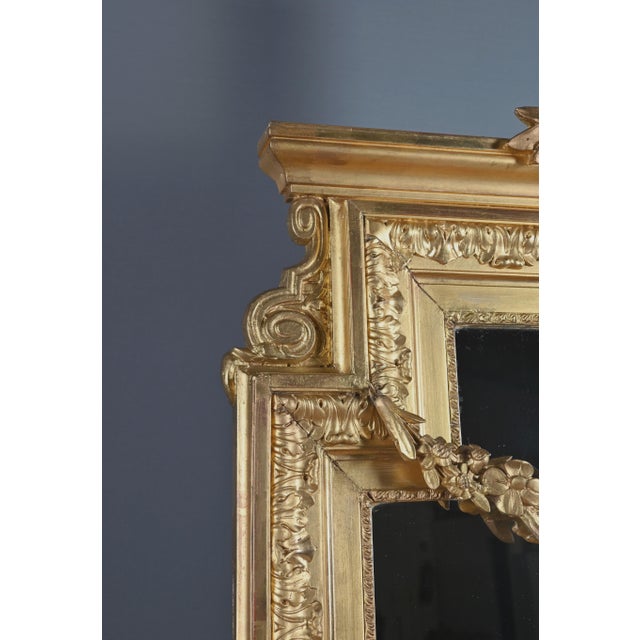 Louis XVI Style Giltwood Mirror, 1800s For Sale - Image 9 of 14