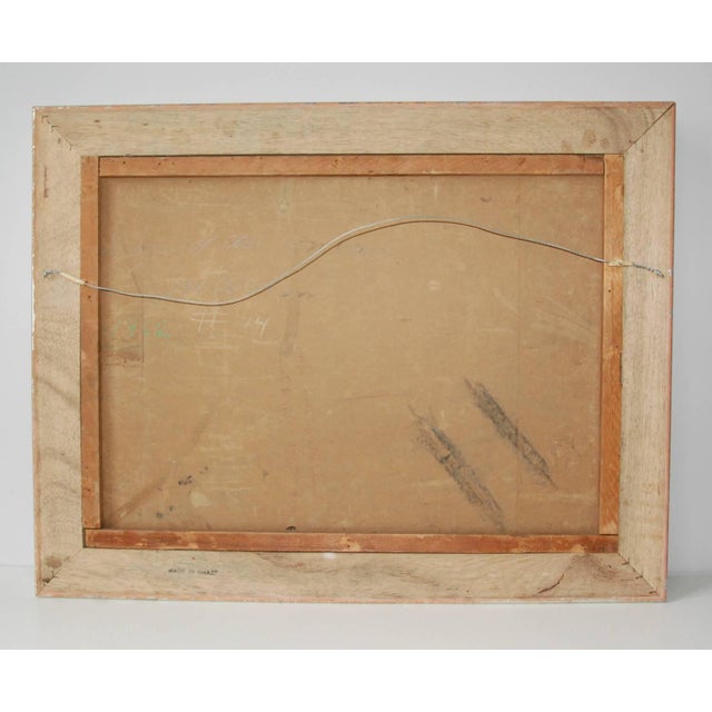 Contemporary Joseph Wolins Figurative Abstract Oil on Board, United States, circa 1960 For Sale - Image 3 of 4