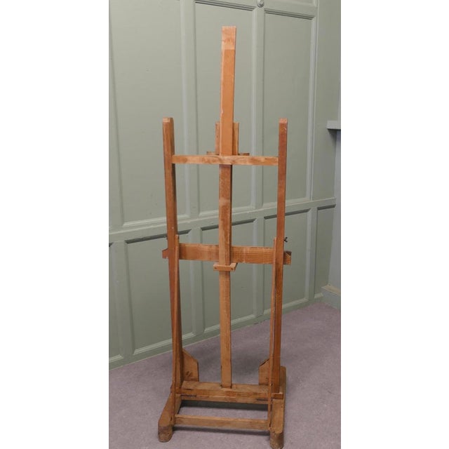 1920s Paint Spattered Adjustable Easel, 1920 For Sale - Image 5 of 7