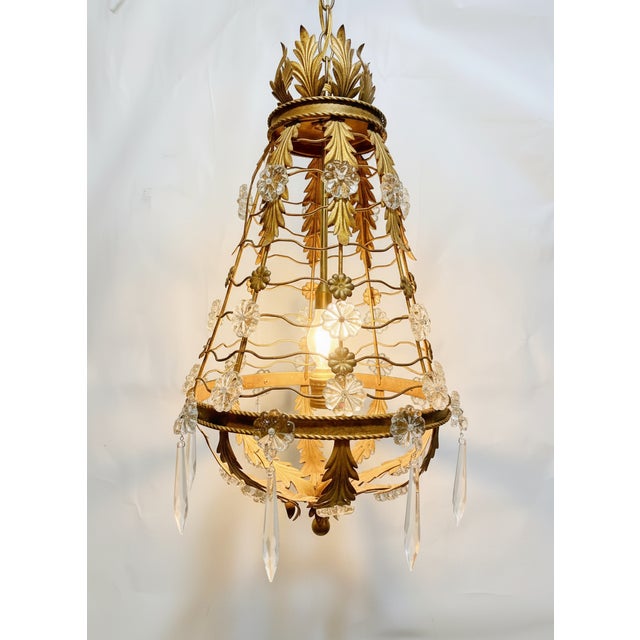 Antique 19th-Century French Bird-Cage Empire Chandelier. For Sale - Image 10 of 10