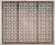 Antique, first quarter 20th century bronze Beaux Arts style tripartite grille panels very easily repurposed as a screen,...