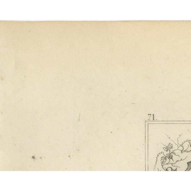 Paper Antique Map of the Sarthe, Le Mans and the Jurist Denizot, 1860 For Sale - Image 7 of 12