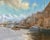 Contemporary British Oil by Listed Artist “Winter on Exeter Quay”, Framed For Sale In Houston - Image 6 of 9