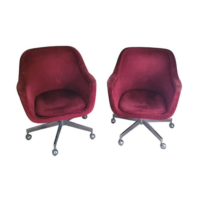 Pair of 1960s MCM Swivel Tulip Chairs For Sale - Image 12 of 12