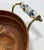 Copper Antique Footed Copper Cachepot With Delft Style Ceramic Handles For Sale - Image 8 of 8