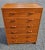 A Danish Modern Teak chest of Drawers. Measures 29.5" in width, 16" in depth and stands 40" tall. Drawers measures 27"...