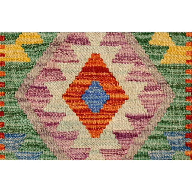1990s Tribal Turkish Kilim Rust Gray Hand-Woven Wool Rug For Sale - Image 5 of 9
