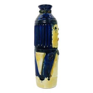 Industrial Artist Ceramic Vase by Erzsébet Fórizsné Sárai, Hungarian, 1970s For Sale